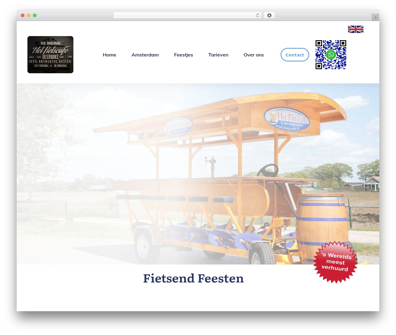 Theme WordPress Thrive Theme Builder - fietscafe.nl