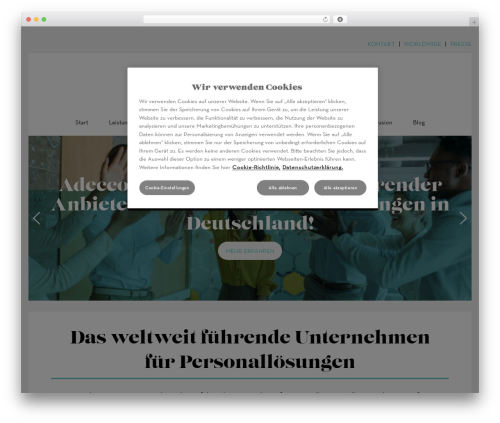 wordpress-dev-theme WordPress website theme - www.adeccogroup.de