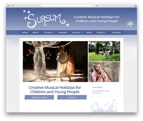 WordPress theme required+ Foundation - sursum.org.uk