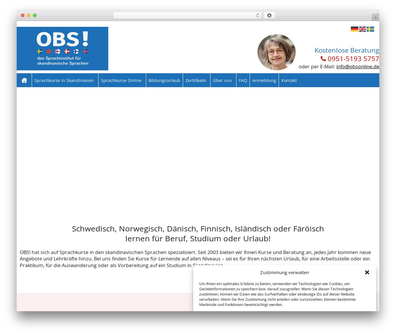 WordPress theme GeneratePress - obsonline.de