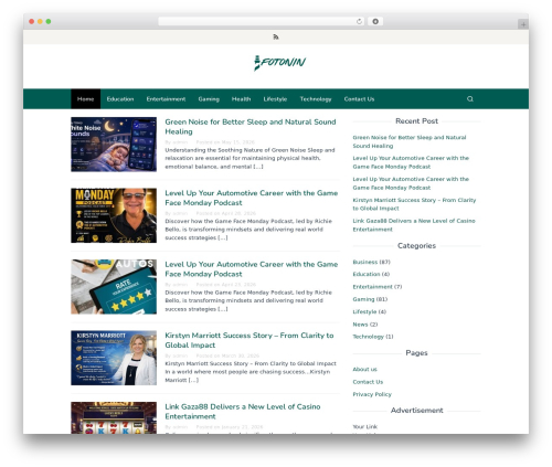 WordPress theme Superfast - 1fotonin.com