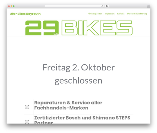 WP theme Stackable - 29er-shop.com