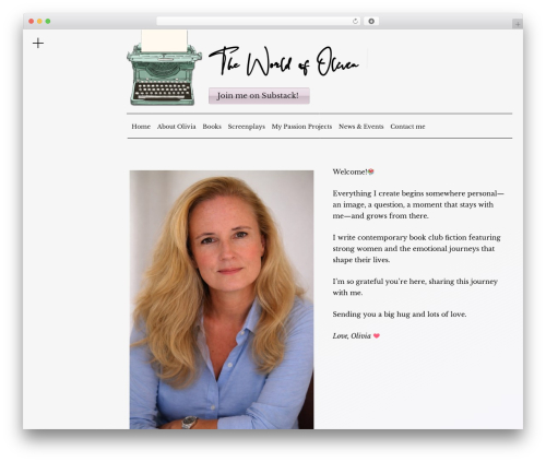 Cocoa WordPress theme - olivia-barry.com