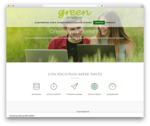 Evoke theme WordPress - greenbymydonor.it