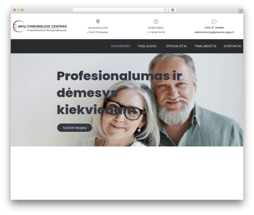 Oktilca WordPress theme - akiuchirurgija.lt