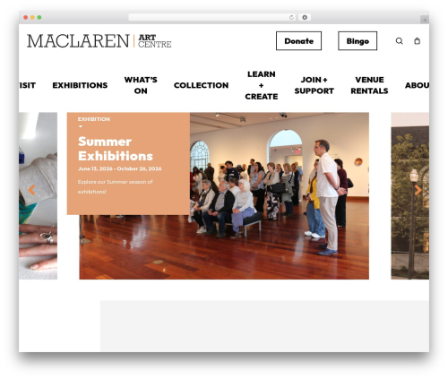Salient WordPress theme - maclarenart.com
