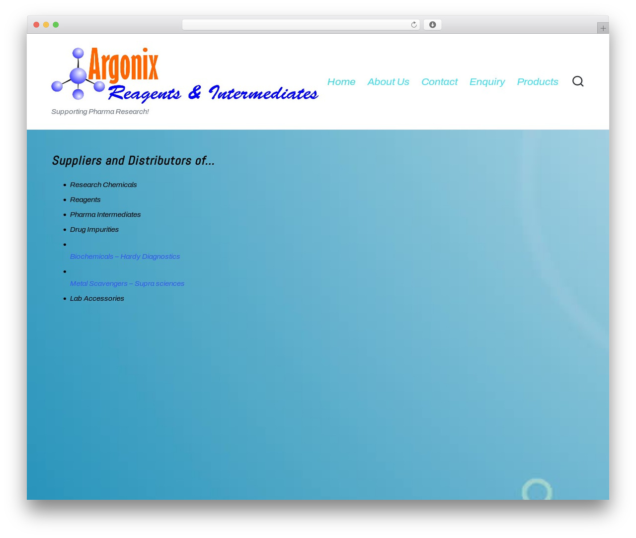 Theme WordPress Sinatra - argonixchem.com