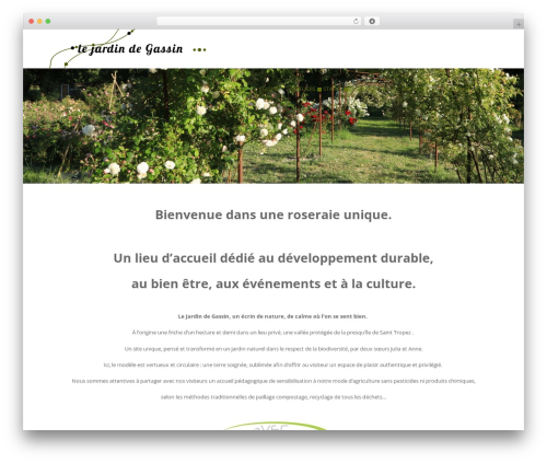 Vase theme WordPress - lejardindegassin.com