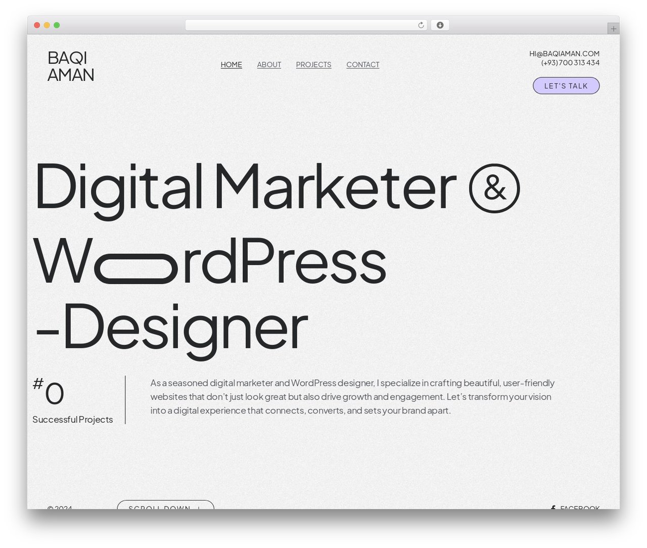 WordPress theme Profecient Theme - baqiaman.com