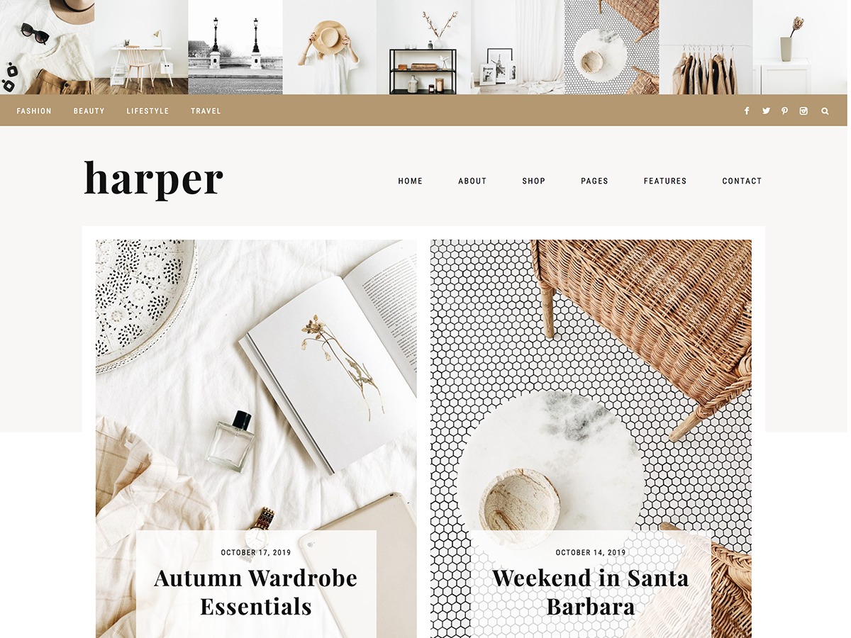 WordPress theme Harper WordPress theme Harper