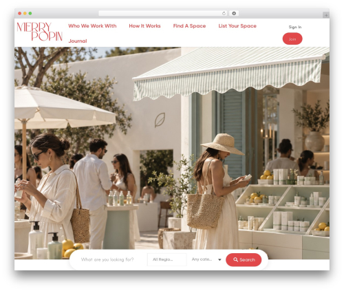 WordPress theme Listable - merrypopin.co