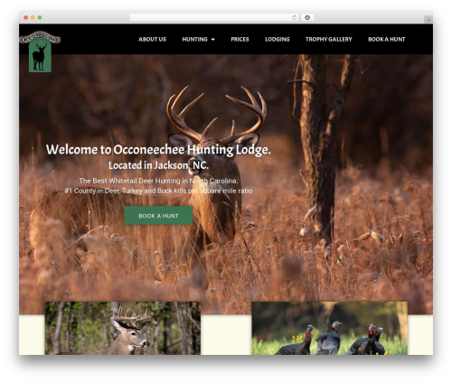 WordPress theme Suma Elementor - deerhuntingnc.com
