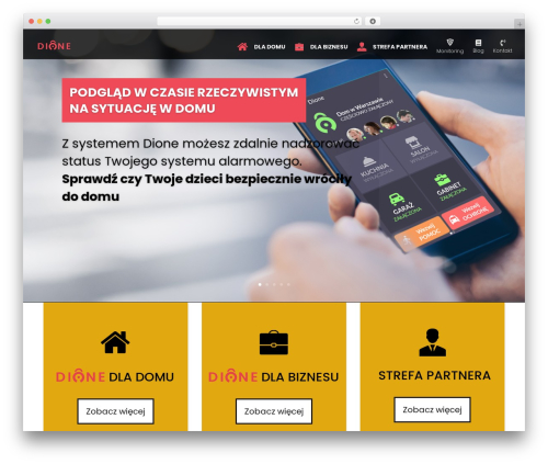 WordPress website theme Divi - www.ochronadione.pl