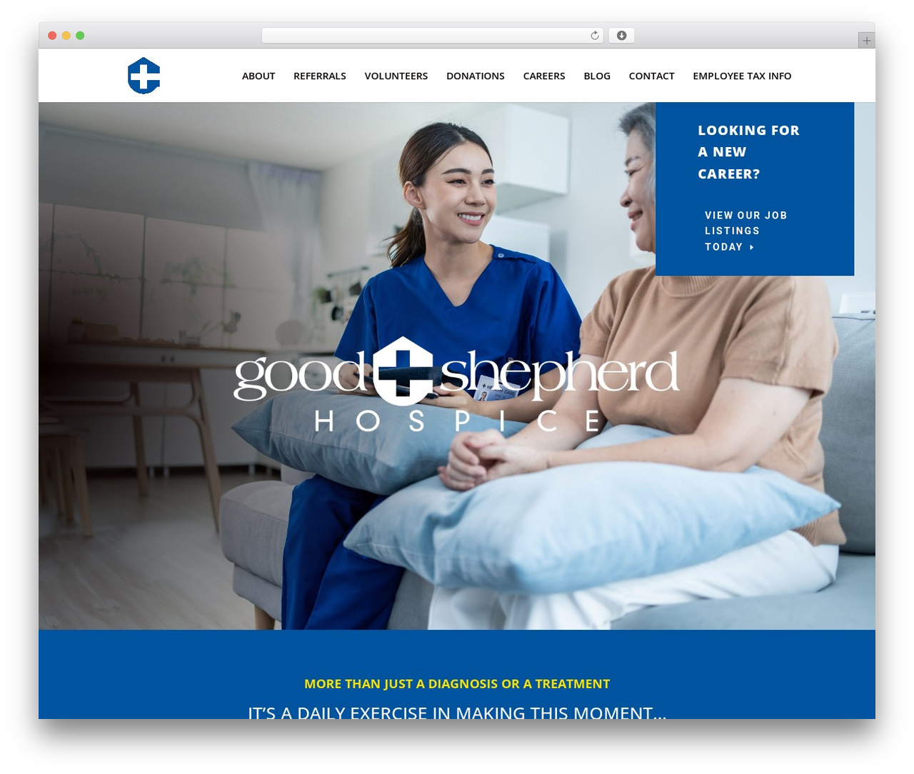 Divi WordPress theme - goodshepherdhospice.com