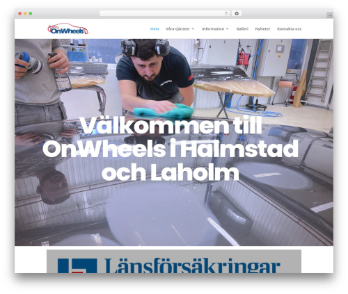 Divi WordPress theme - onwheels.se