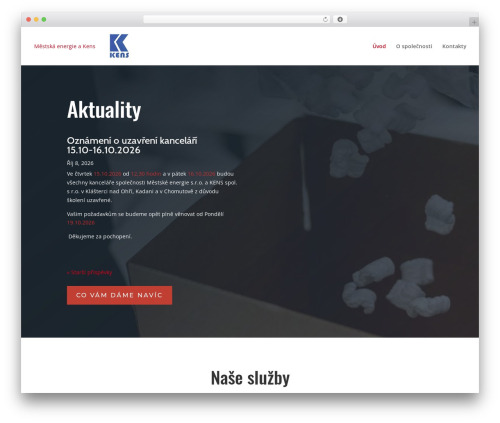 Divi WordPress theme - mestskaenergie.cz