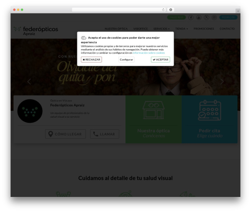 Federópticos Theme WordPress theme - federopticosapraiz.com