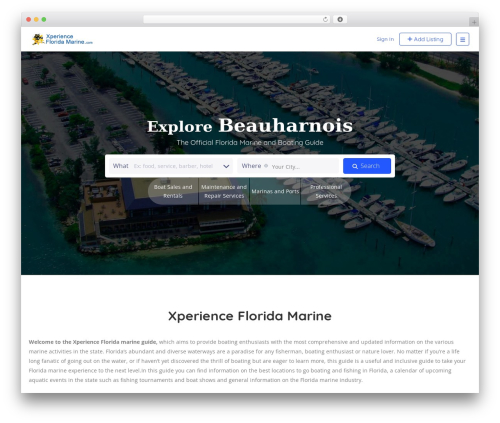 Cubewp framework WordPress plugin - xperiencefloridamarine.com