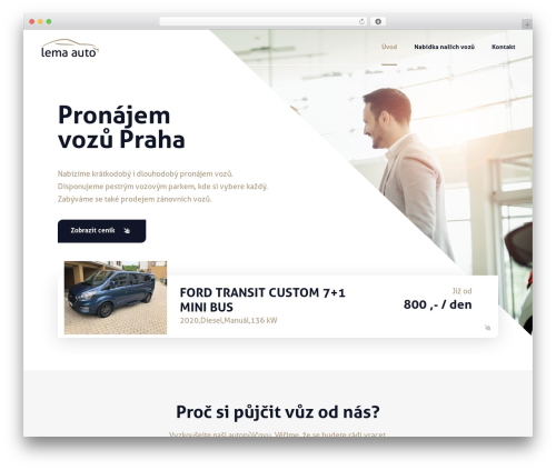 WordPress theme Lema - lemaauto.cz