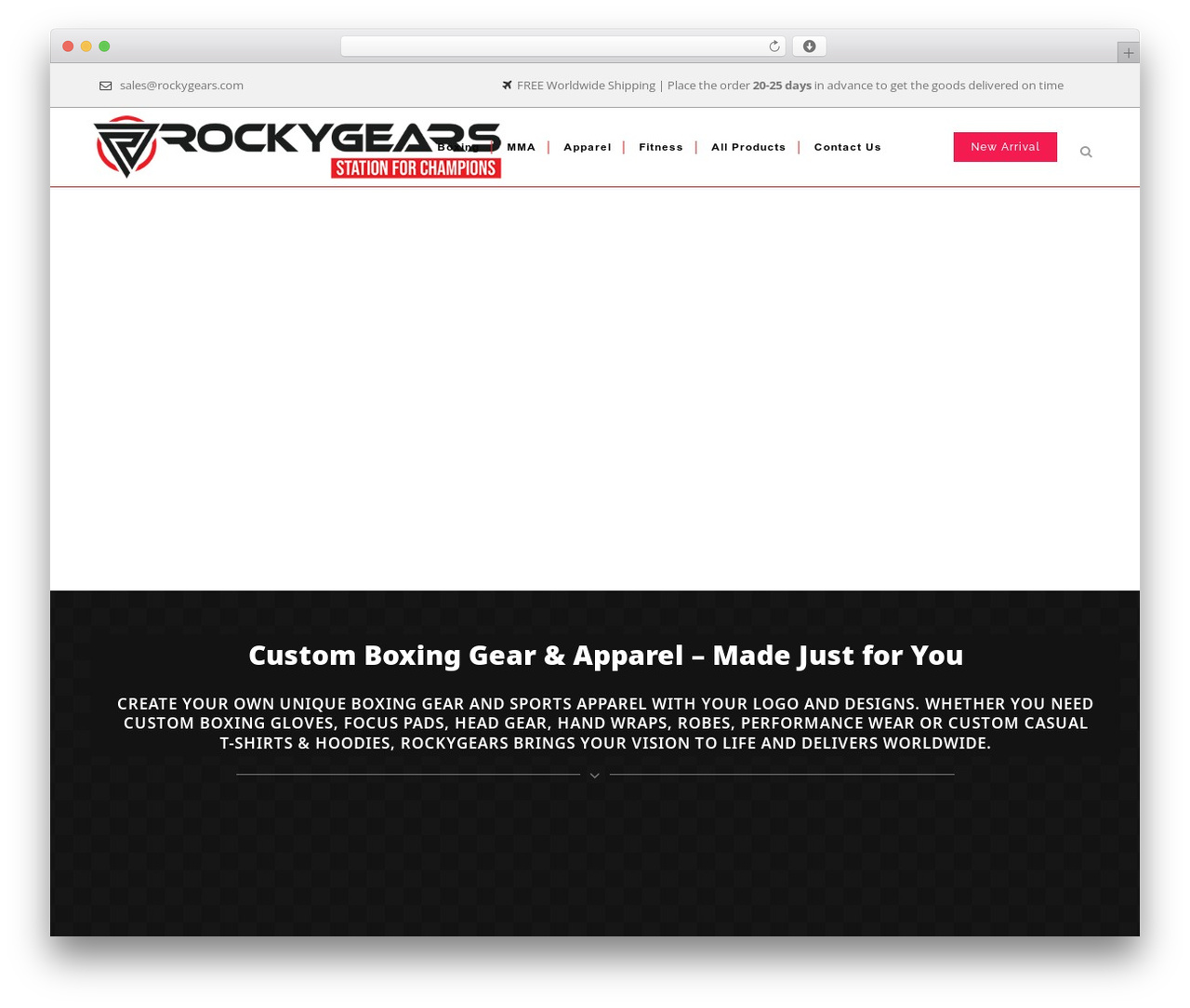 Bridge fitness WordPress theme - rockygears.com