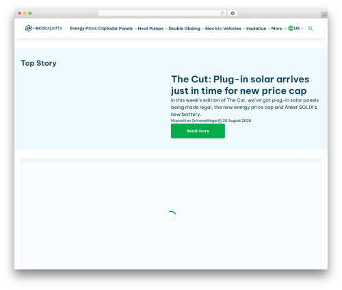 Iris WordPress theme - theecoexperts.co.uk
