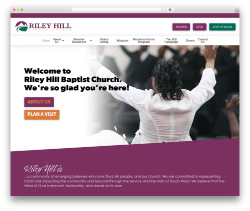 Pro WordPress theme - rileyhillbaptistchurch.org