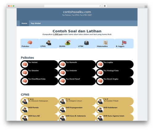 Superfast WordPress theme design - contohsoalku.com
