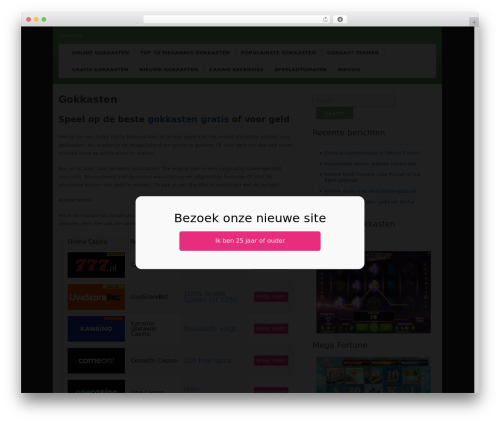 Theme WordPress Slots Theme - gokkasten.amsterdam