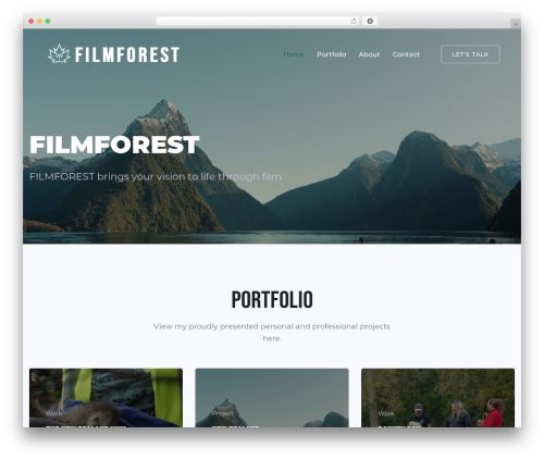 Trydo core WordPress plugin - thefilmforest.com