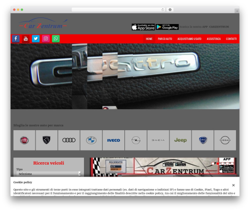 WordPress theme GestionaleAuto.com - carzentrum.it