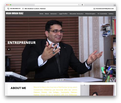 WordPress website theme BeGlide - mianimranriaz.com