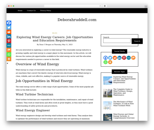 Writee theme WordPress - deborahruddell.com Writee theme WordPress - deborahruddell.com