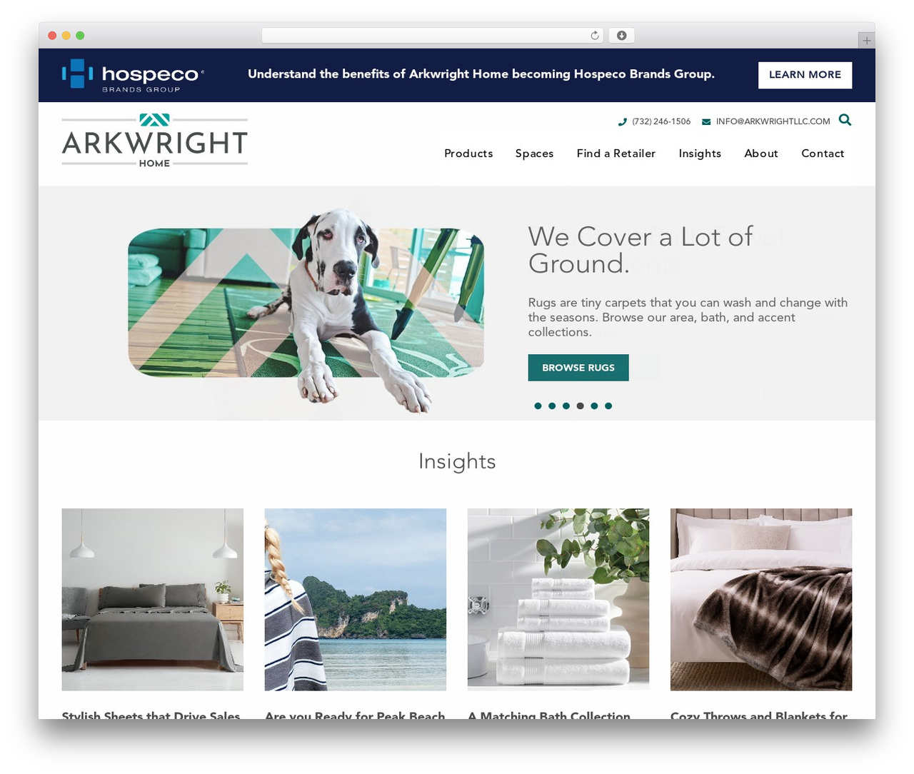 Arkwright WordPress theme - arkwrighthome.com