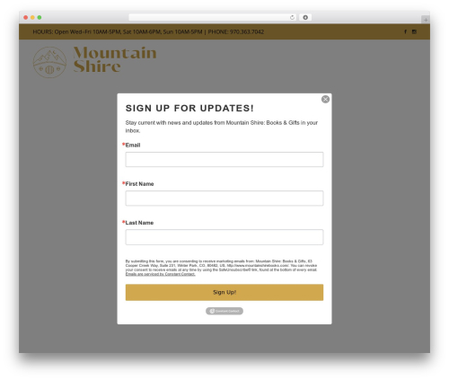 Corretto core WordPress plugin - mountainshirebooks.com