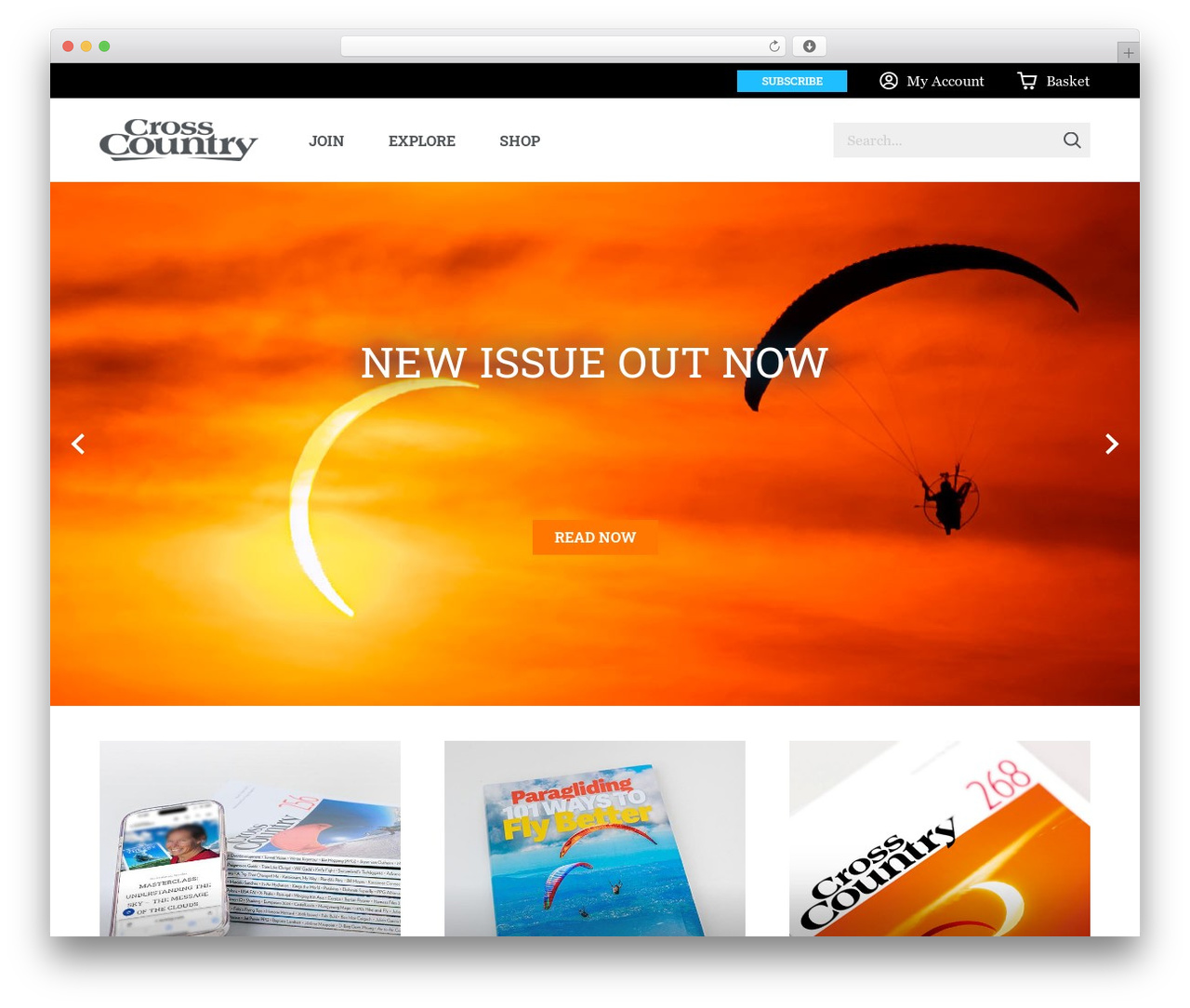 Cross Country Magazine theme WordPress - xcmag.com