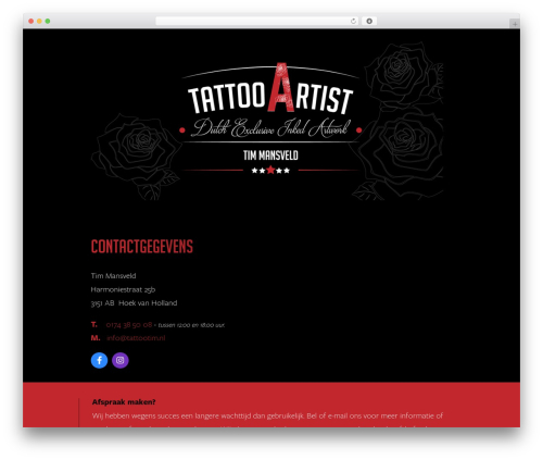 Page Builder Framework theme WordPress - tattootim.nl