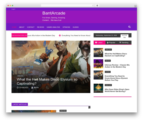 Pepe Lite WordPress theme - bantarcade.com Pepe Lite WordPress theme - bantarcade.com
