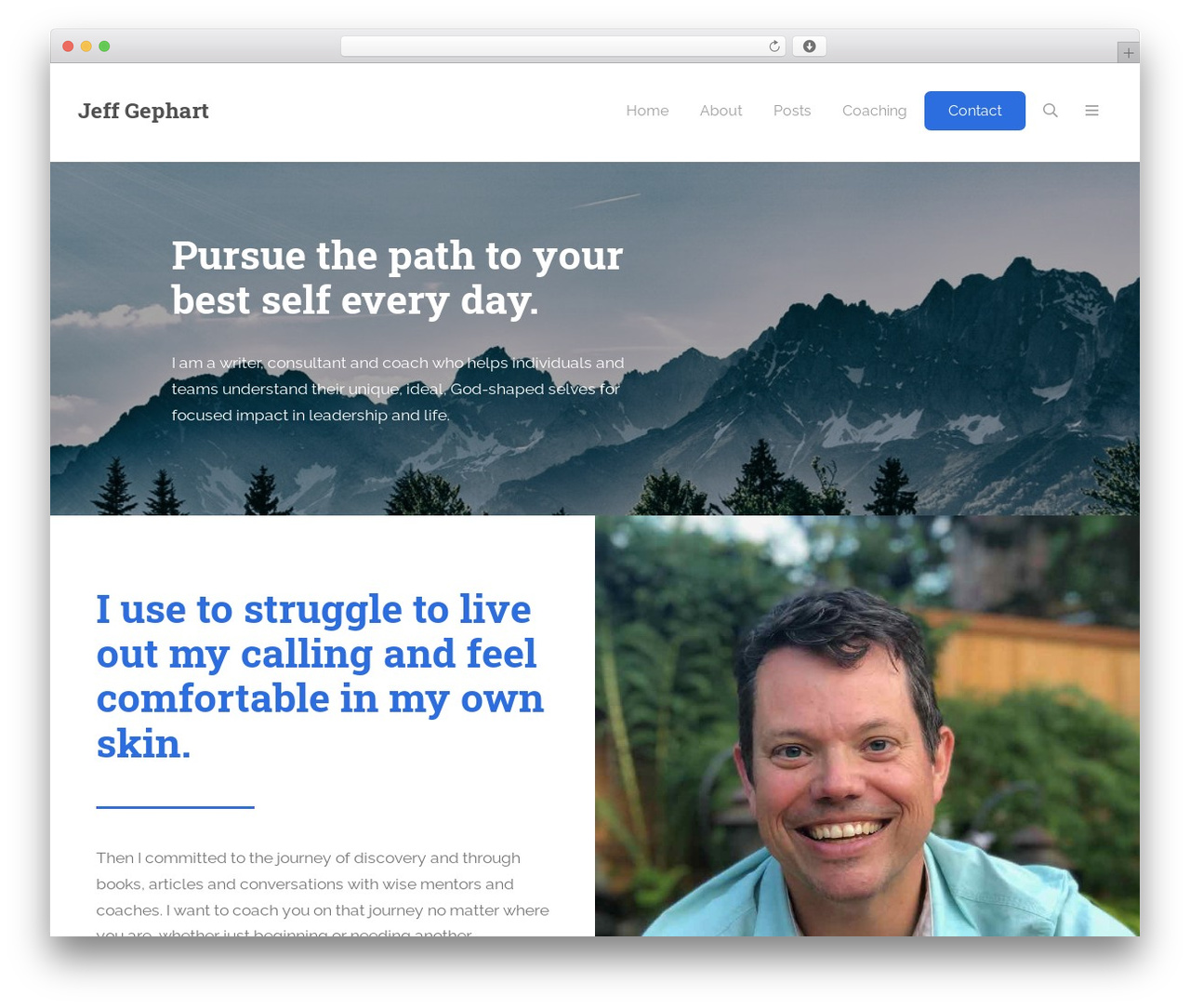 Platform WP theme - jeffgephart.com