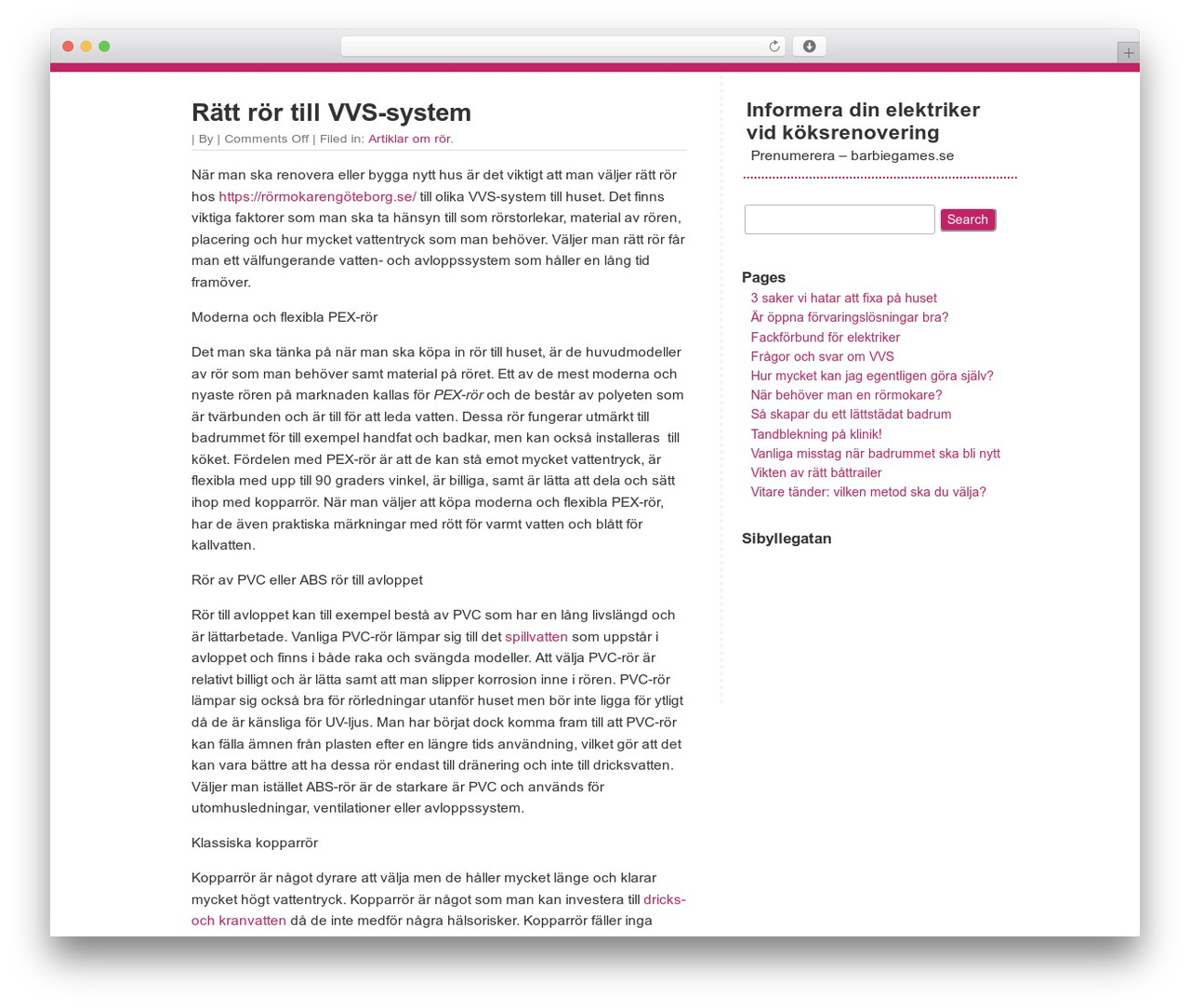QuickChic WordPress gaming theme - barbiegames.se QuickChic WordPress gaming theme - barbiegames.se