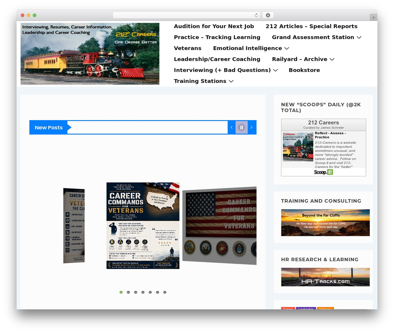 Responsive free WordPress theme - 212-careers.com
