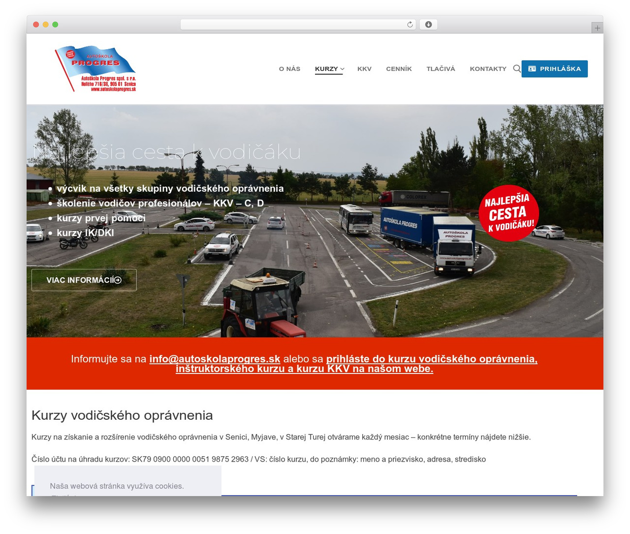 Theme WordPress Customify - autoskolaprogres.sk