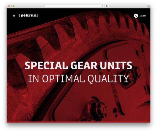 template WordPress theme - pekrun.de