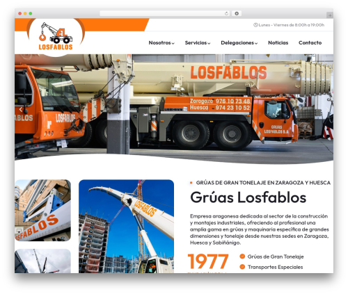 Tronix WordPress website theme - gruaslosfablos.com