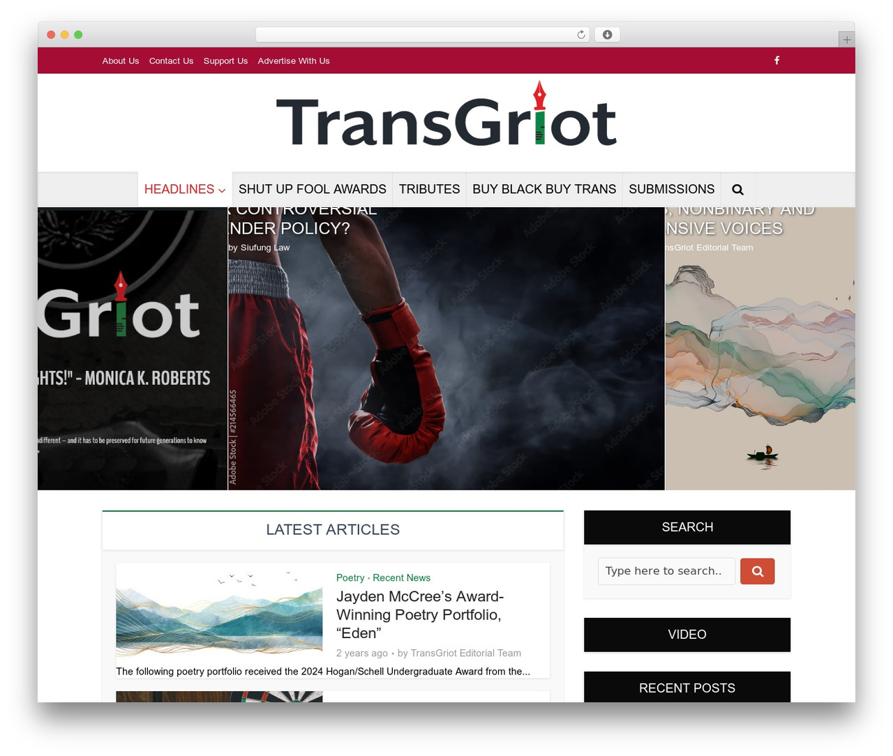 Voice Child WordPress theme - transgriot.com