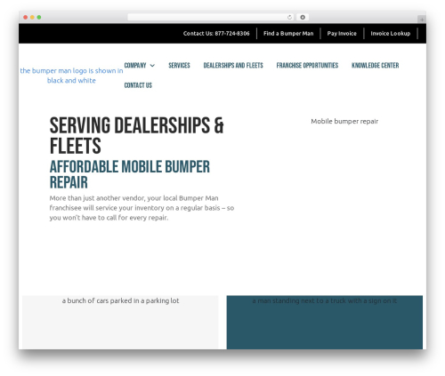 Web Programming Solutions automotive WordPress theme - bumperman.com
