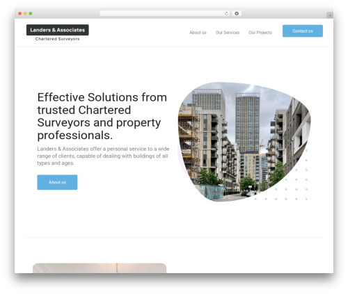 Webify WordPress theme - landers-associates.co.uk