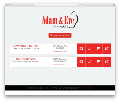 Club locations WordPress plugin - adamevedenver.com