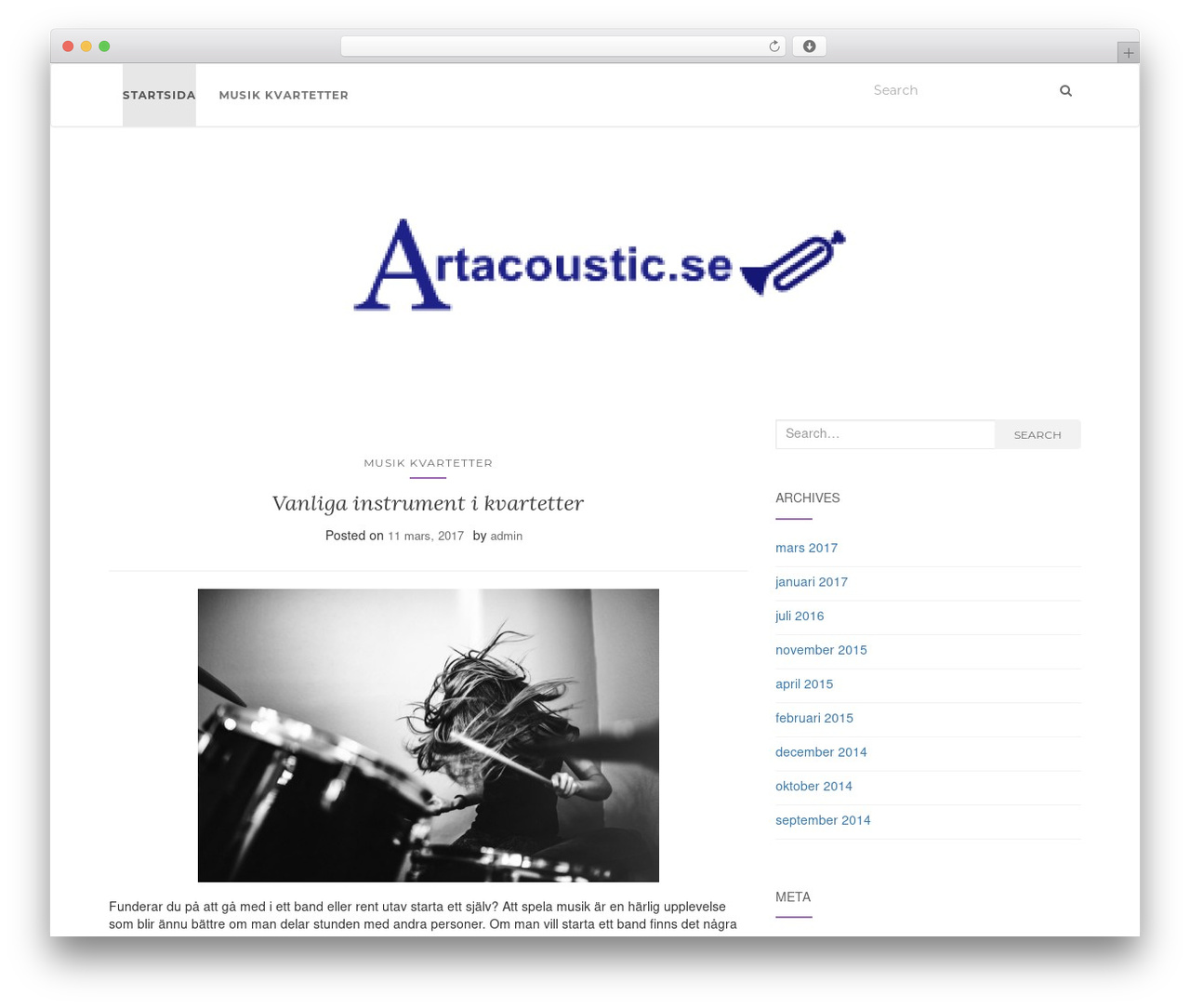 Activello WordPress theme - artacoustic.se Activello WordPress theme - artacoustic.se