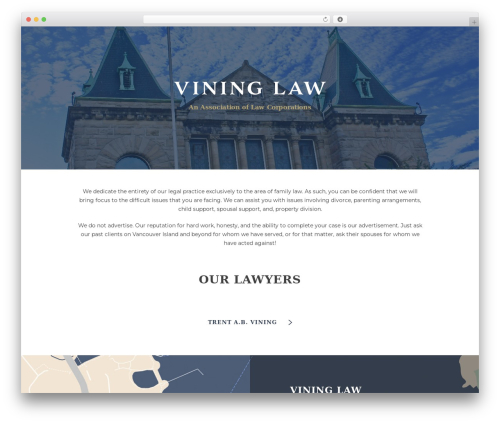 Array Blank theme WordPress - vining-law.com
