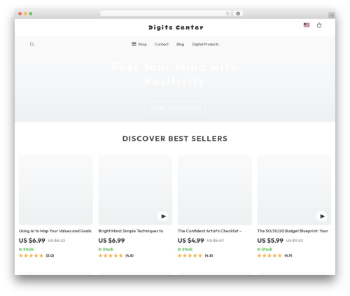 Botticelli WordPress shopping theme - digitscenter.com